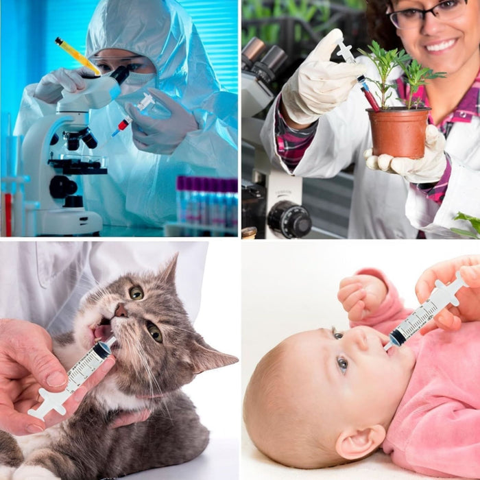 Set di 10 Siringhe Sterili da 5 ml Imbustate Singolarmente con Ago 0.6 x 25 mm