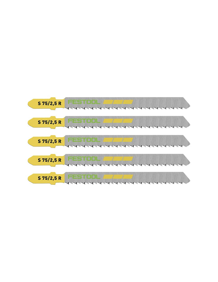 Set di 5 lame per seghetto alternativo WOOD FINE CUT FESTOOL 204259 (75 mm)