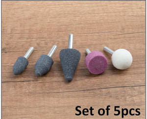 Set di 5 pietre abrasive per levigatura lucidatura sbavatura per metallo vetro