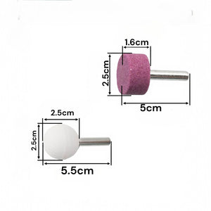 Set di 5 pietre abrasive per levigatura lucidatura sbavatura per metallo vetro