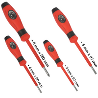 Set di cacciavite isolati Professionali con impugnatura morbida 4 pezzi 07720