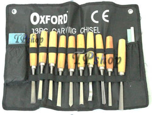 Set kit 13 sgorbie scalpelli scalpello per legno da falegname con astuccio