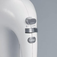 Severin hm 3810 sbattitore elettrico 300w da 3 litri con ciotola, mixer cucina con fruste e ganci, sbattitore elettrico con ciotola, 5 livelli di velocità e tasto turbo, bianco