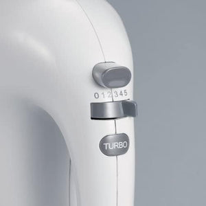 Severin hm 3810 sbattitore elettrico 300w da 3 litri con ciotola, mixer cucina con fruste e ganci, sbattitore elettrico con ciotola, 5 livelli di velocità e tasto turbo, bianco