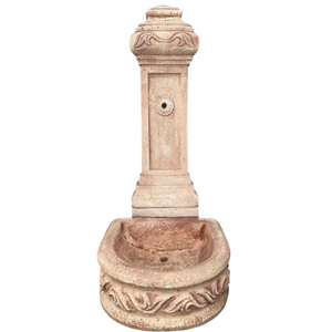 Fontana calcestruzzo cemento senza rubinetto 51x62xh.120cm modello spagnola