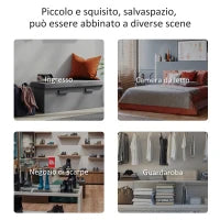 Panca Fondo Letto con Braccioli Arrotolati, Panca Imbottita per Camera da Letto, Grigio, 102x36x51cm