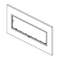 Placca vimar 21657 7 moduli serie eikon evo montaggio orizzontale e verticale *** numero posti 7 moduli, confezione 1