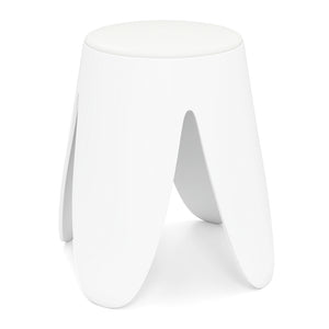 Sgabello impilabile 8 pz plastica senza schienale portatile bianco-Sgabello senza montaggio scuola aula studenti adulti soggiorno casa