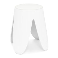 Sgabello impilabile 8 pz plastica senza schienale portatile bianco-Sgabello senza montaggio scuola aula studenti adulti soggiorno casa