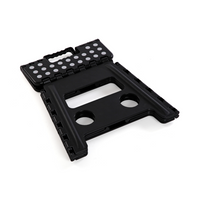 Sgabello pieghevole nero piccolo P.P. SUPER RESISTENTE h.32cm