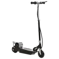 Monopattino Pieghevole per Bambini 7-12 Anni da 120W con Freno e Cavalletto, 75x37x98 cm, Nero