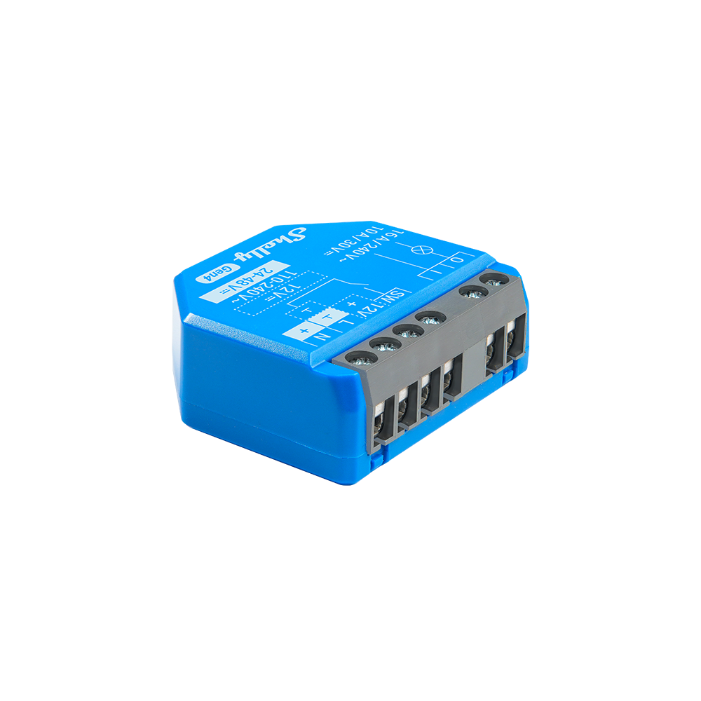 Shelly 1 Gen4 confezione da 2 - interruttore relè 1x 16A (WiFi, Bluetooth, Zigbee, Matter)
