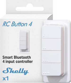 Shelly BLU RC Button4 - Telecomando a muro con 4 tasti Bluetooth