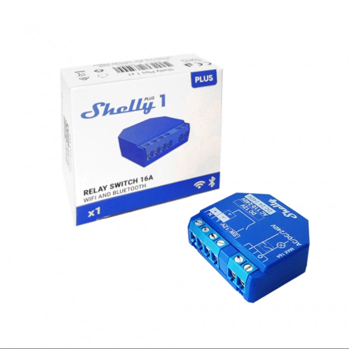 Shelly Plus 1 Interruttore a relè comandato da WiFi 1 canale 16A
