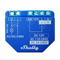 Shelly Plus 1 Interruttore a relè comandato da WiFi 1 canale 16A