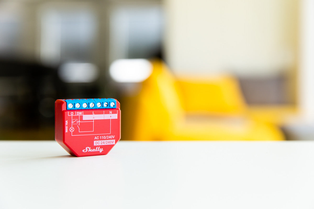 Shelly 1PM PLUS - Rel√® wifi e Bluetooth,  Automatizzazione di interruttori, Pulsanti, Deviatori, Monitoraggio consumi