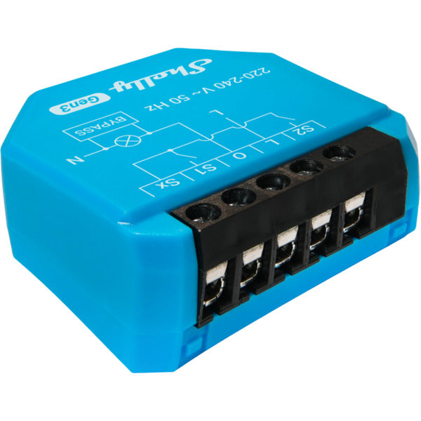 Shelly 1L Gen3 - Interruttore intelligente 1 canale senza neutro Wi-Fi/BT/Matter ·