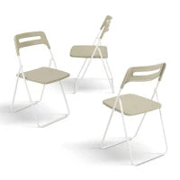 PAZZO DESIGN Sedia pieghevole Peter Tortora set da 6 sedie struttura in metallo