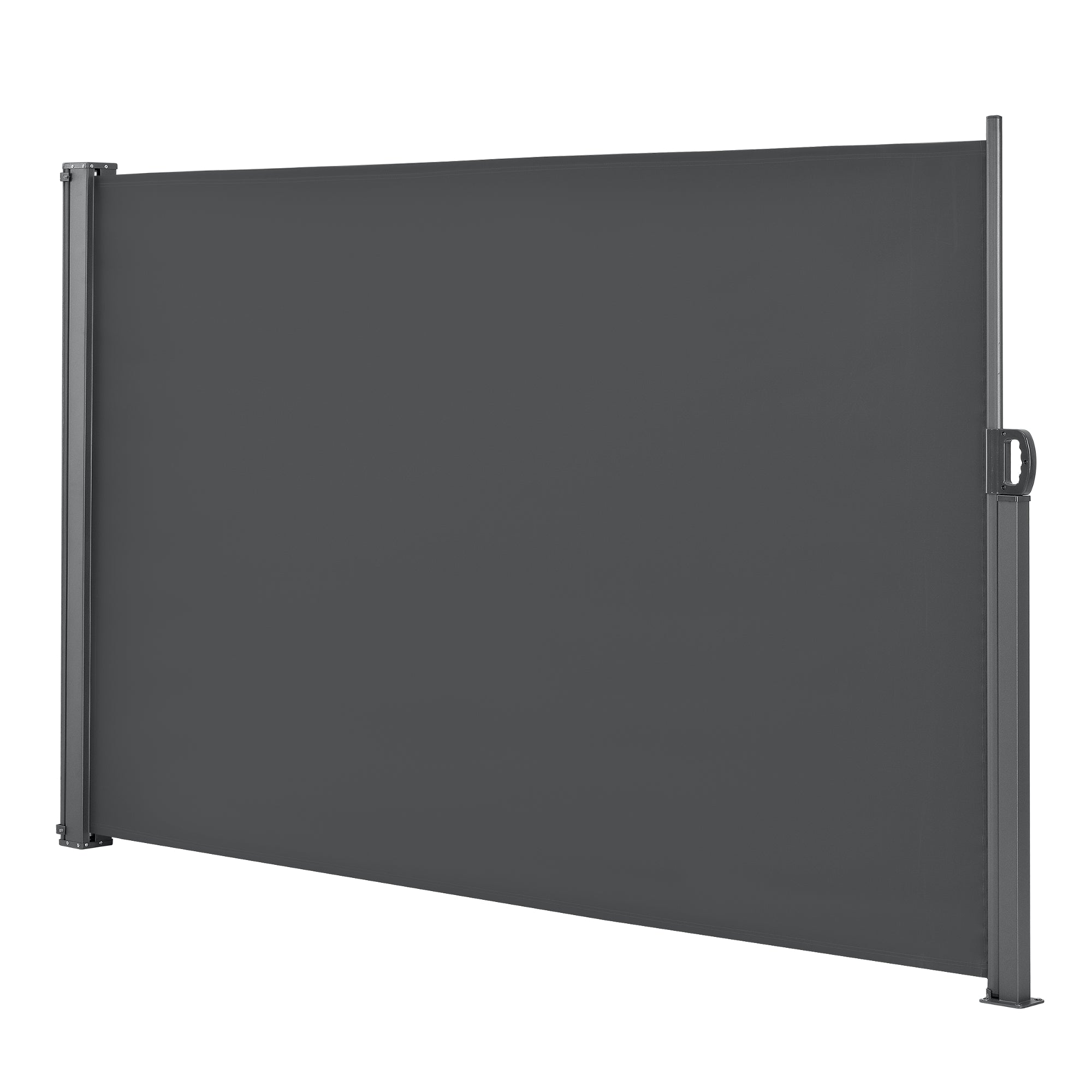 Paravento Estraibile Mulhacén Schermo Solare Verticale Barriera Privacy 180x300 cm Antracite pro.tec