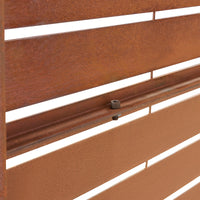 Pannello Divisorio Nodepp da Esterno in Acciaio Corten 180x90 cm Marrone Ossidato casa.pro