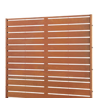 Pannello Divisorio Nodepp da Esterno in Acciaio Corten 180x90 cm Marrone Ossidato casa.pro