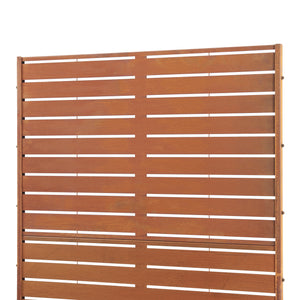 Pannello Divisorio Nodepp da Esterno in Acciaio Corten 180x90 cm Marrone Ossidato casa.pro