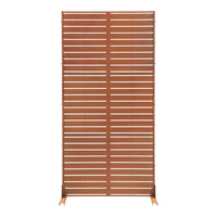 Pannello Divisorio Nodepp da Esterno in Acciaio Corten 180x90 cm Marrone Ossidato casa.pro