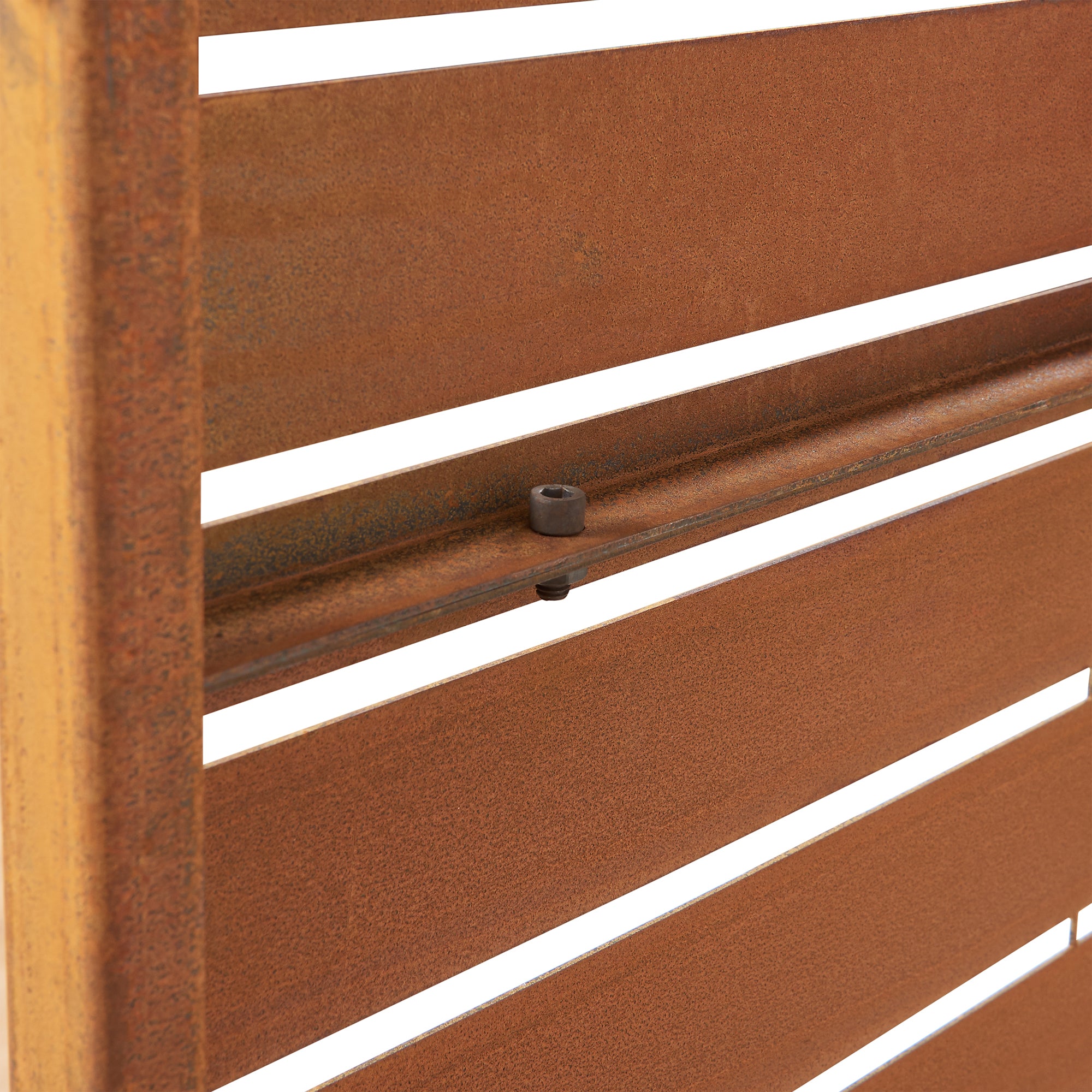 Pannello Divisorio Nodepp da Esterno in Acciaio Corten 180x120 cm Marrone Ossidato casa.pro