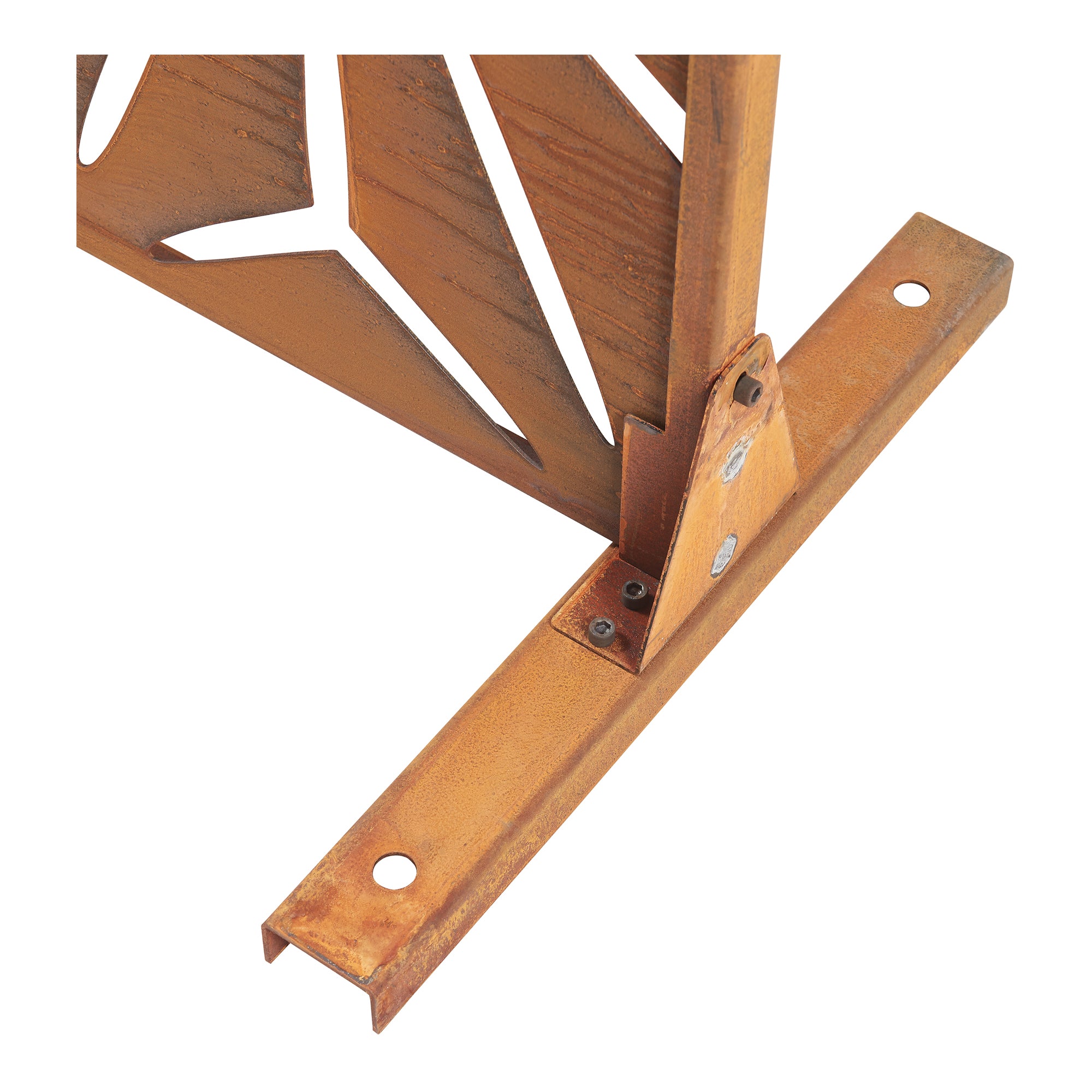 Pannello Divisorio Kilsturd in Acciaio Corten a Motivo Decorativo 180x90 cm - Marrone Ossidato casa.pro