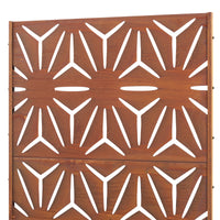 Pannello Divisorio Kilsturd in Acciaio Corten a Motivo Decorativo 180x90 cm - Marrone Ossidato casa.pro