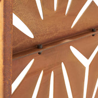Pannello Divisorio Kilsturd in Acciaio Corten a Motivo Decorativo 180x120 cm - Marrone Ossidato casa.pro
