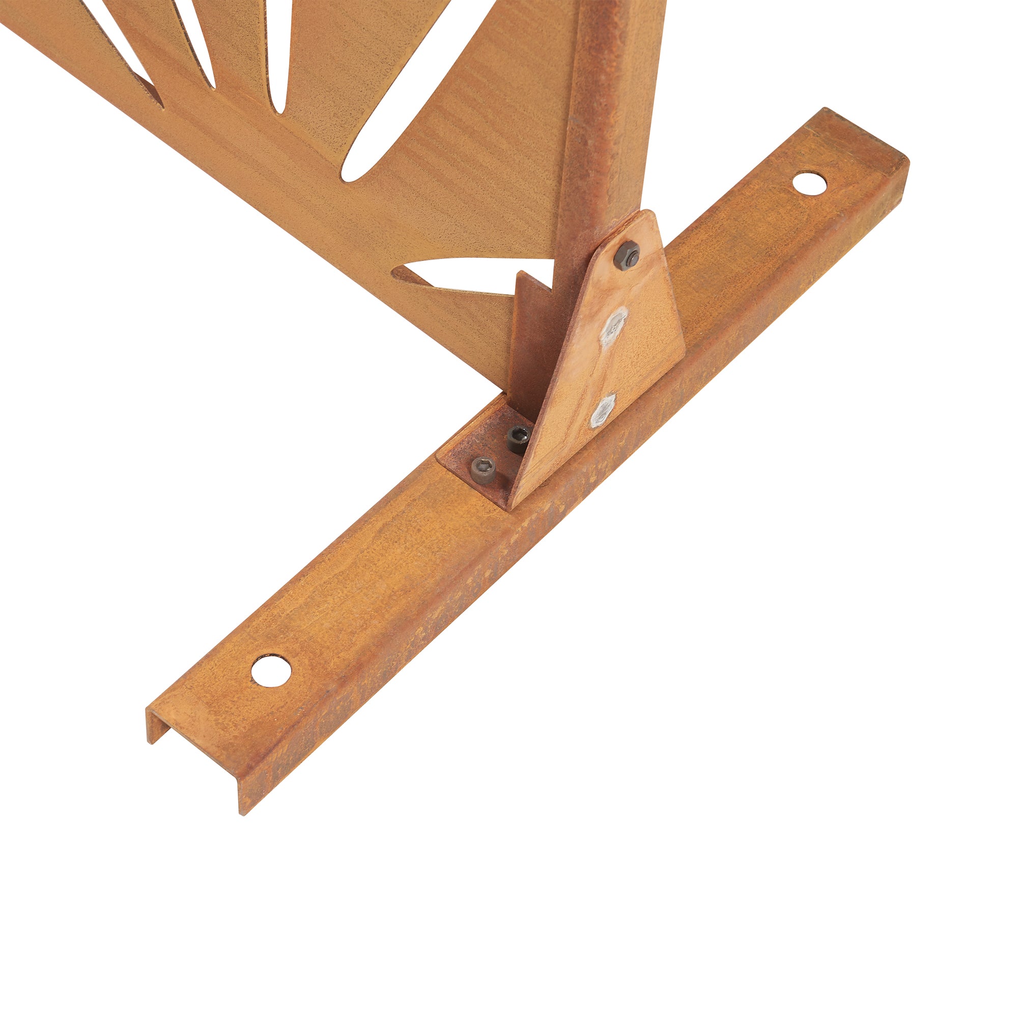 Pannello Divisorio Kilsturd in Acciaio Corten a Motivo Decorativo 180x120 cm - Marrone Ossidato casa.pro