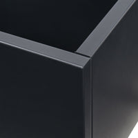 Fioriera con Spalliera Surnskoki in Acciaio Separè con Portapiante e Rotelle - Nero casa.pro