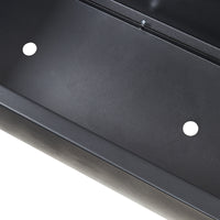 Fioriera con Spalliera Surnskoki in Acciaio Separè con Portapiante e Rotelle - Nero casa.pro