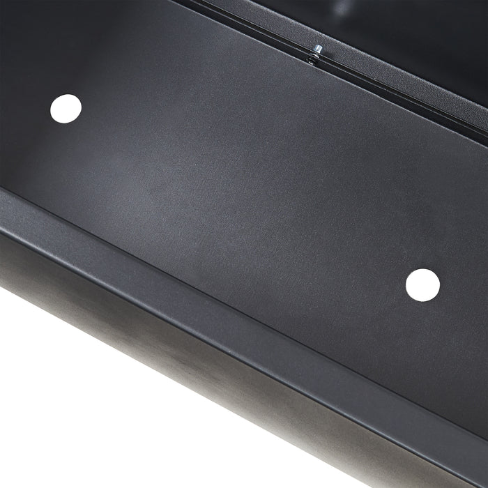 Fioriera con Spalliera Surnskoki in Acciaio Separè con Portapiante e Rotelle - Nero casa.pro