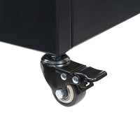 Fioriera con Spalliera Surnskoki in Acciaio Separè con Portapiante e Rotelle - Nero casa.pro