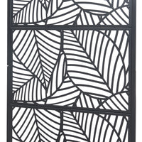 Fioriera con Spalliera Surnskoki in Acciaio Separè con Portapiante e Rotelle - Nero casa.pro