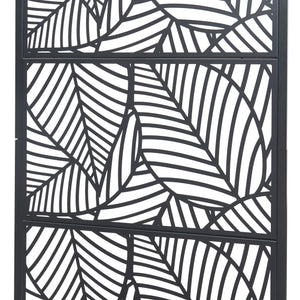 Fioriera con Spalliera Surnskoki in Acciaio Separè con Portapiante e Rotelle - Nero casa.pro