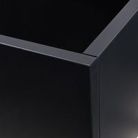 Fioriera con Spalliera Bernalda a 4 Rotelle - Acciaio Nero casa.pro