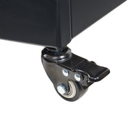 Fioriera con Spalliera Bernalda a 4 Rotelle - Acciaio Nero casa.pro