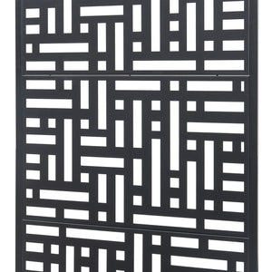 Fioriera con Spalliera Bernalda a 4 Rotelle - Acciaio Nero casa.pro