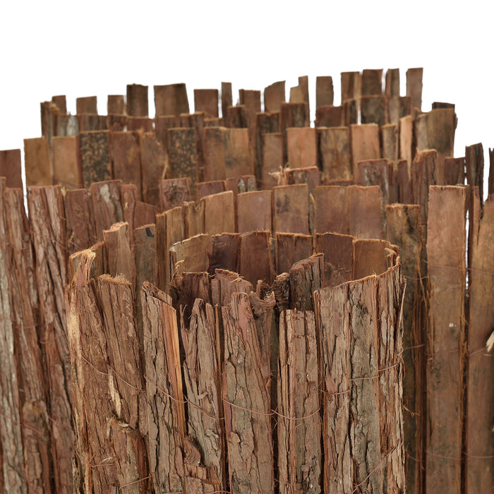 Recinzione Zamora di Corteccia Albero Schermatura Protezione 300x100 cm casa.pro