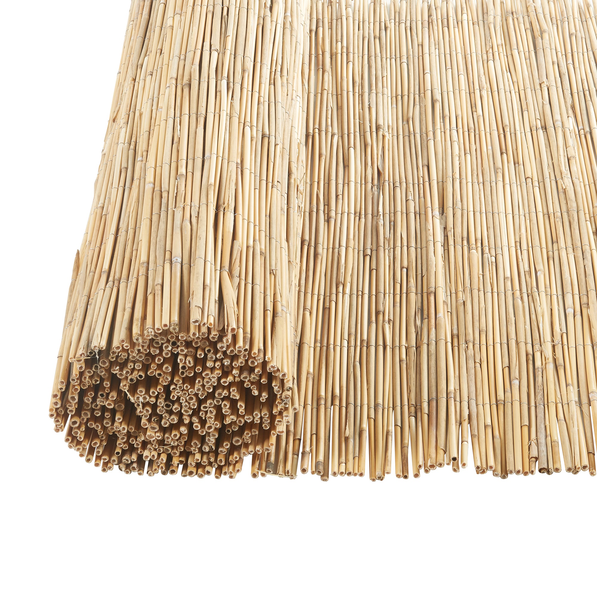 Recinzione Frangivista Abbateggio in Canna Naturale 90 x 300 cm casa.pro