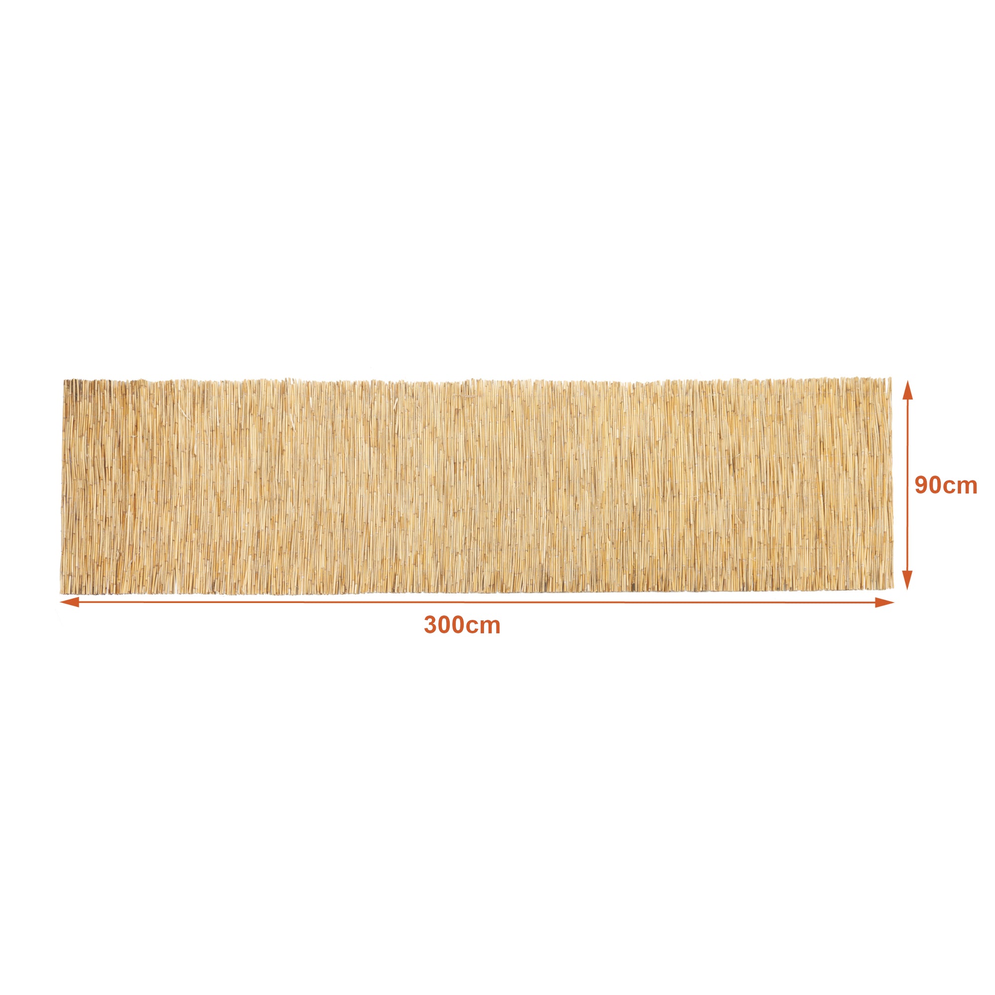 Recinzione Frangivista Abbateggio in Canna Naturale 90 x 300 cm casa.pro