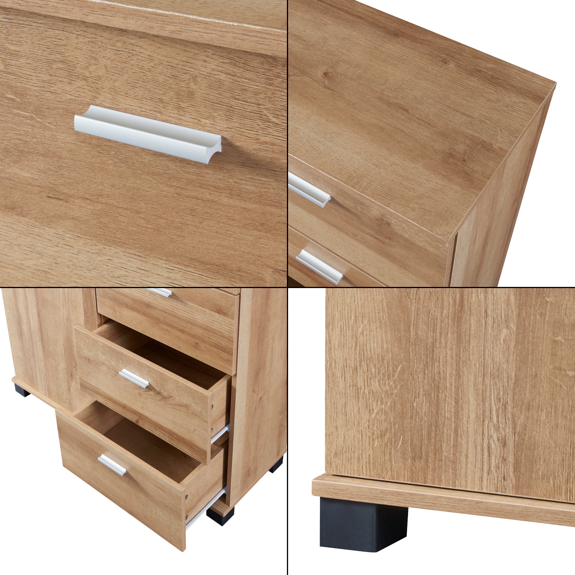 Comò Döbritz Multiuso - Effetto Rovere [en.casa]