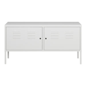 Armadietto Pyhtää per Archivio - Acciaio Bianco [en.casa]