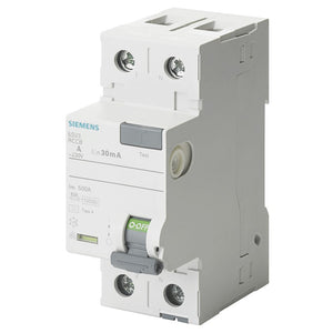 Siemens Interruttore differenziale puro 2 poli 25A 30mA tipo A 2 moduli SIE 5SV33126