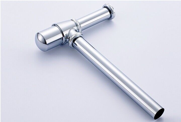 Sifone a bottiglia lavandino scarico 1" 1/4 lavabo cromato con rosone Art.69373