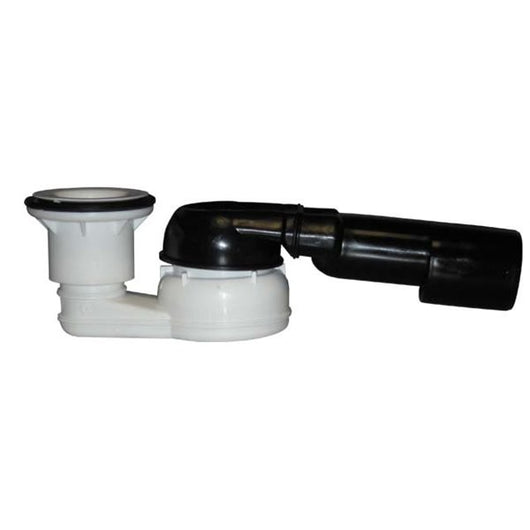 Sifone piatto doccia DN 40/50 deflusso orizzontale con snodo sferico