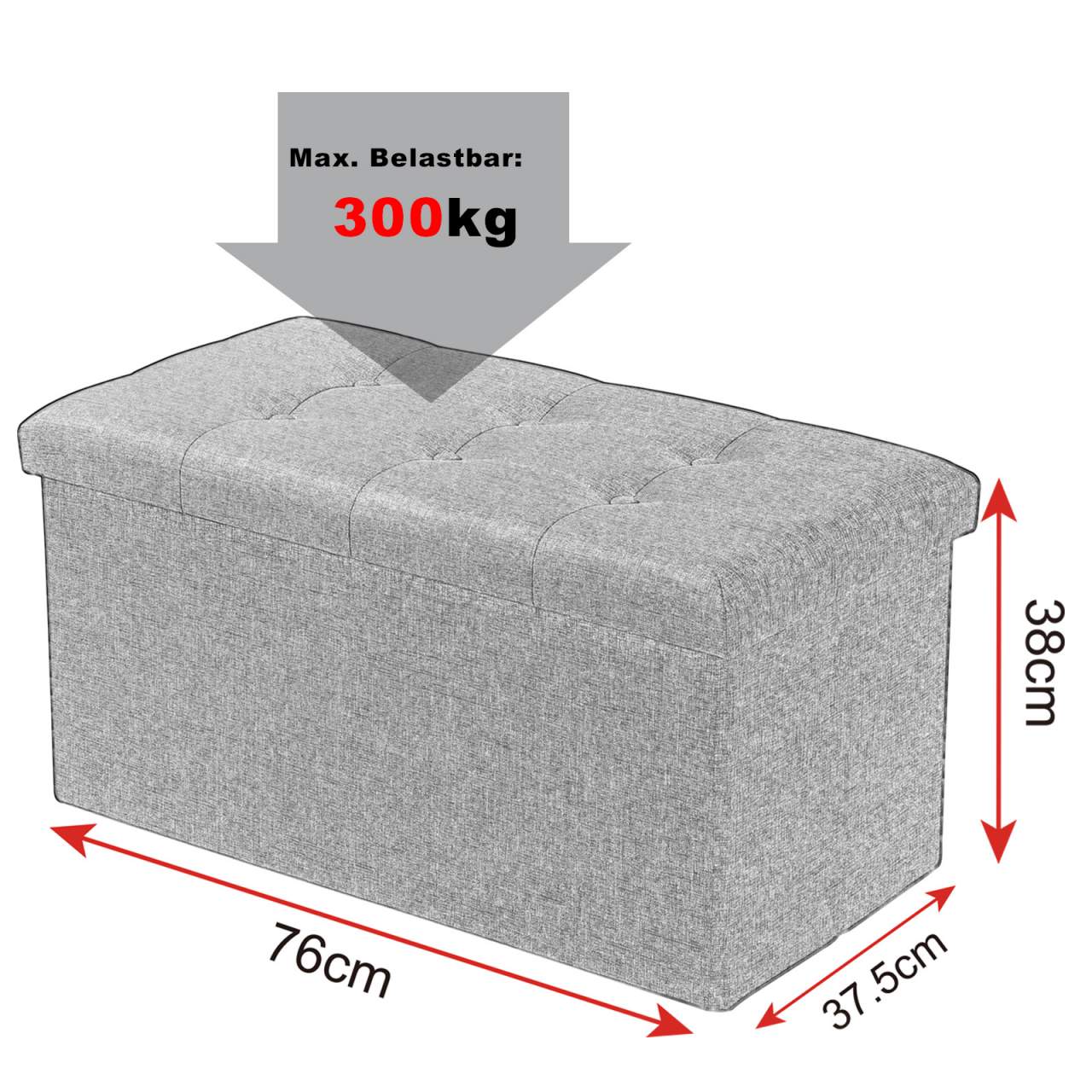 Sgabello contenitore in lino sfoderabile bianco panna 19_0000434